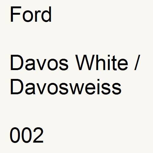 Ford, Davos White / Davosweiss, 002.